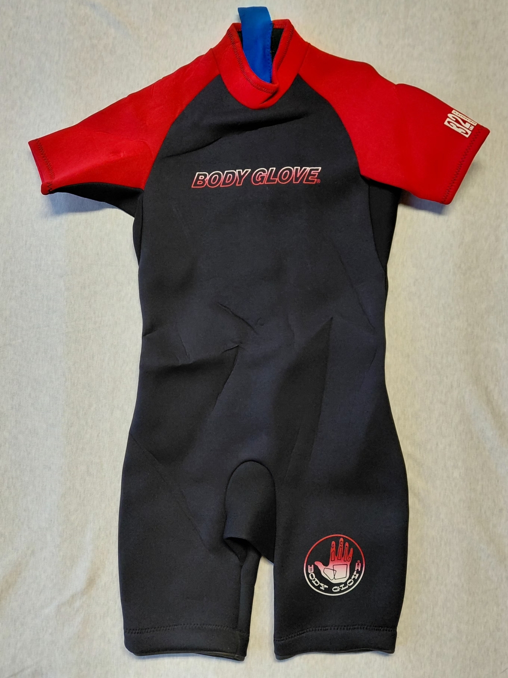 Body Glove Men’s Shorty Wetsuit XL 3.2mm Black and Red Preowned